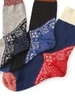 Picture No.12 of KAPITAL 96 Pairs of Heel Bandana Socks EK-552EK-552XS