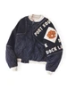 Picture No.1 of KAPITAL Rayon Satin Quilted Bomber Jacket (Pearl Flag) K2609LJ058
