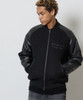 Picture No.4 of NUMBER (N)INE RAGLAN SLEEVE ZIPPER STADIUM JACKET / Raglan Sleeve, Single Point Embroidery, Quilted Lining, Padded Varsity jacket F26NJ003B