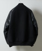 Picture No.16 of NUMBER (N)INE RAGLAN SLEEVE ZIPPER STADIUM JACKET / Raglan Sleeve, Single Point Embroidery, Quilted Lining, Padded Varsity jacket F26NJ003B
