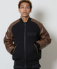 Picture No.17 of NUMBER (N)INE RAGLAN SLEEVE ZIPPER STADIUM JACKET / Raglan Sleeve, Single Point Embroidery, Quilted Lining, Padded Varsity jacket F26NJ003B