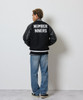 Picture No.8 of NUMBER (N)INE RAGLAN SLEEVE PATCHED ZIPPER STADIUM JACKET / Raglan Sleeves, Felt Logo, Chenille Patch Embroidery, Quilted Lining, Padded, Zip-up Varsity jacket F26NJ003A