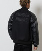 Picture No.22 of NUMBER (N)INE RAGLAN SLEEVE PATCHED ZIPPER STADIUM JACKET / Raglan Sleeves, Felt Logo, Chenille Patch Embroidery, Quilted Lining, Padded, Zip-up Varsity jacket F26NJ003A