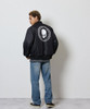 Picture No.9 of NUMBER (N)INE NYLON INSULATION STADIUM JACKET / Nylon Logo Print Quilted Lining Padded Stadium Jacket F26NJ004