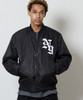 Picture No.20 of NUMBER (N)INE NYLON INSULATION STADIUM JACKET / Nylon Logo Print Quilted Lining Padded Stadium Jacket F26NJ004