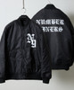 Picture No.27 of NUMBER (N)INE NYLON INSULATION STADIUM JACKET / Nylon Logo Print Quilted Lining Padded Stadium Jacket F26NJ004