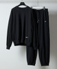 Picture No.12 of NUMBER (N)INE FIRM COTTON LIGHT SHORT PILE L/S SWEATSHIRT / EASY SWEATPANTS 2-PIECE SET / Firm Cotton Light Mini French Terry Crew Neck Sweatshirt & Easy Sweatpants 2-Piece Set F26GNC004