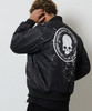 Picture No.5 of NUMBER (N)INE HAND PAINTED NYLON INSULATION STADIUM JACKET / Hand-painted Nylon, Logo Print, Quilted Lining, Padded Varsity jacket F26NJ004P
