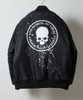 Picture No.13 of NUMBER (N)INE HAND PAINTED NYLON INSULATION STADIUM JACKET / Hand-painted Nylon, Logo Print, Quilted Lining, Padded Varsity jacket F26NJ004P