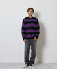Picture No.20 of NUMBER (N)INE MOHAIR MIX KNIT WIDE STRIPED CREWNECK SWEATER / Wool Mohair Mix Knit Wide Striped Crewneck Sweater F26NK001