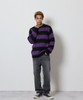 Picture No.22 of NUMBER (N)INE MOHAIR MIX KNIT WIDE STRIPED CREWNECK SWEATER / Wool Mohair Mix Knit Wide Striped Crewneck Sweater F26NK001