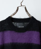 Picture No.24 of NUMBER (N)INE MOHAIR MIX KNIT WIDE STRIPED CREWNECK SWEATER / Wool Mohair Mix Knit Wide Striped Crewneck Sweater F26NK001