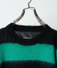 Picture No.46 of NUMBER (N)INE MOHAIR MIX KNIT WIDE STRIPED CREWNECK SWEATER / Wool Mohair Mix Knit Wide Striped Crewneck Sweater F26NK001
