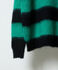 Picture No.47 of NUMBER (N)INE MOHAIR MIX KNIT WIDE STRIPED CREWNECK SWEATER / Wool Mohair Mix Knit Wide Striped Crewneck Sweater F26NK001