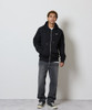 Picture No.6 of NUMBER (N)INE FIRM COTTON LIGHT SHORT PILE FULL ZIP SWEAT HOODIE / Firm Cotton Light Short Pile One-Point Logo Print Zip-Up Sweat Hoodie F26GNC007