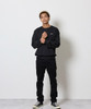 Picture No.8 of NUMBER (N)INE FIRM COTTON LIGHT SHORT PILE KANGAROO POCKET L/S SWEATSHIRT / Firm Cotton Light Mini French Terry One-Point Logo Print Kangaroo Pocket Crew Neck Sweatshirt F26GNC006