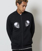 Picture No.3 of NUMBER (N)INE 2P SKULL WAPPEN RIB COLLAR FRENCH TERRY TRACK JACKET / 2 Skull Wappen Embroidery Rib Collar Sweat Track Jacket F26NC001