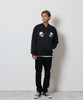 Picture No.5 of NUMBER (N)INE 2P SKULL WAPPEN RIB COLLAR FRENCH TERRY TRACK JACKET / 2 Skull Wappen Embroidery Rib Collar Sweat Track Jacket F26NC001