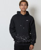 Picture No.30 of NUMBER (N)INE HAND PAINTED FIRM COTTON LIGHT SHORT PILE PULLOVER SWEAT HOODIE / Hand-painted firm cotton light short pile Sweatshirt With a Single Point Logo Print. F26GNC008P