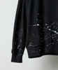Picture No.38 of NUMBER (N)INE HAND PAINTED FIRM COTTON LIGHT SHORT PILE PULLOVER SWEAT HOODIE / Hand-painted firm cotton light short pile Sweatshirt With a Single Point Logo Print. F26GNC008P