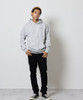 Picture No.45 of NUMBER (N)INE HAND PAINTED FIRM COTTON LIGHT SHORT PILE PULLOVER SWEAT HOODIE / Hand-painted firm cotton light short pile Sweatshirt With a Single Point Logo Print. F26GNC008P