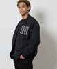 Picture No.5 of NUMBER (N)INE N LOGO WAPPEN RIB COLLAR FRENCH TERRY TRACK JACKET / N logo Patch Embroidery rib collar Sweatshirt track jacket F26NC002