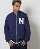 Picture No.15 of NUMBER (N)INE N LOGO WAPPEN RIB COLLAR FRENCH TERRY TRACK JACKET / N logo Patch Embroidery rib collar Sweatshirt track jacket F26NC002