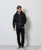 Picture No.10 of NUMBER (N)INE HAND PAINTED FIRM COTTON LIGHT SHORT PILE FULL ZIP SWEAT HOODIE / Hand-painted firm cotton light short pile Fleece With a Single Point Logo Print Zip-up Sweatshirt hoodie F26GNC007P
