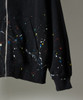 Picture No.15 of NUMBER (N)INE HAND PAINTED FIRM COTTON LIGHT SHORT PILE FULL ZIP SWEAT HOODIE / Hand-painted firm cotton light short pile Fleece With a Single Point Logo Print Zip-up Sweatshirt hoodie F26GNC007P