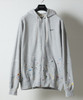 Picture No.23 of NUMBER (N)INE HAND PAINTED FIRM COTTON LIGHT SHORT PILE FULL ZIP SWEAT HOODIE / Hand-painted firm cotton light short pile Fleece With a Single Point Logo Print Zip-up Sweatshirt hoodie F26GNC007P