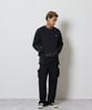 Picture No.10 of NUMBER (N)INE HAND PAINTED FIRM COTTON LIGHT SHORT PILE KANGAROO POCKET L/S SWEATSHIRT / Hand-painted firm cotton light short pile With a Single Point Logo Print, kangaroo Pocket, Crew Neck sweatshirt F26GNC006P