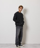 Picture No.34 of NUMBER (N)INE HAND PAINTED FIRM COTTON LIGHT SHORT PILE KANGAROO POCKET L/S SWEATSHIRT / Hand-painted firm cotton light short pile With a Single Point Logo Print, kangaroo Pocket, Crew Neck sweatshirt F26GNC006P