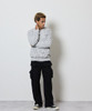 Picture No.46 of NUMBER (N)INE HAND PAINTED FIRM COTTON LIGHT SHORT PILE KANGAROO POCKET L/S SWEATSHIRT / Hand-painted firm cotton light short pile With a Single Point Logo Print, kangaroo Pocket, Crew Neck sweatshirt F26GNC006P