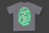 Picture No.4 of BAPE GLOW IN THE DARK CAMO BIG APE HEAD TEE 1M20-310-006