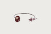 Picture No.2 of BAPE APE HEAD AND STA CRYSTAL STONE BRACELET 1M80-282-302