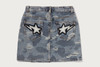 Picture No.2 of BAPE SOLID CAMO JACQUARD DENIM SKIRT 1M80-254-302