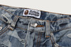Picture No.3 of BAPE SOLID CAMO JACQUARD DENIM BOOTCUT PANTS 1M80-250-303
