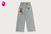 Picture No.1 of BAPE MULTI LOGO WIDE DENIM PANTS 1M80-250-302