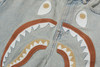 Picture No.3 of BAPE SHARK EMBROIDERY SUPER WIDE DENIM PANTS 1M80-250-301