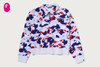 Picture No.5 of BAPE STA STRIKE CAMO POLO CROPPED CREWNECK SWEATSHIRT 1M80-213-306