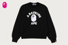 Picture No.4 of BAPE COLLEGE FUR PATCH CREWNECK SWEATSHIRT 1M80-213-301