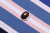 Picture No.3 of BAPE APE HEAD ONE POINT STRIPE BOXY CROPPED L/S POLO TEE 1M80-211-304