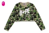 Picture No.7 of BAPE ABC CAMO BAPE STA LOGO CROPPED LS TEE 1M80-211-303