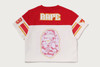 Picture No.8 of BAPE MULTI LOGO FOOTBALL BOXY CROPPED TEE 1M80-209-308