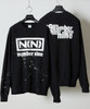 Picture No.18 of NUMBER (N)INE HAND PAINTED PRINTED CLASSIC CREWNECK SWEATSHIRT / Hand-painted classic Logo Print crewneck sweatshirt BA2GNC001P