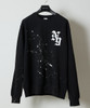 Picture No.27 of NUMBER (N)INE HAND PAINTED PRINTED CLASSIC CREWNECK SWEATSHIRT / Hand-painted classic Logo Print crewneck sweatshirt BA2GNC001P