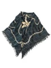 Picture No.7 of KAPITAL Rayon Fringe Square Stole (Anchor Quilt) K2609XM509