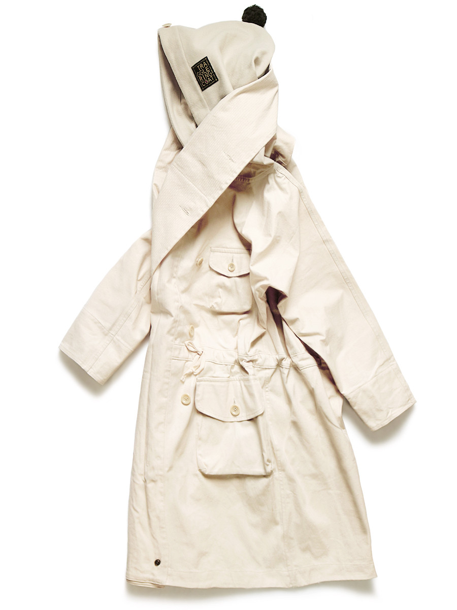 KAPITAL Jacket/Vest Coated Canvas TRAGGLE Tall Ring Coat