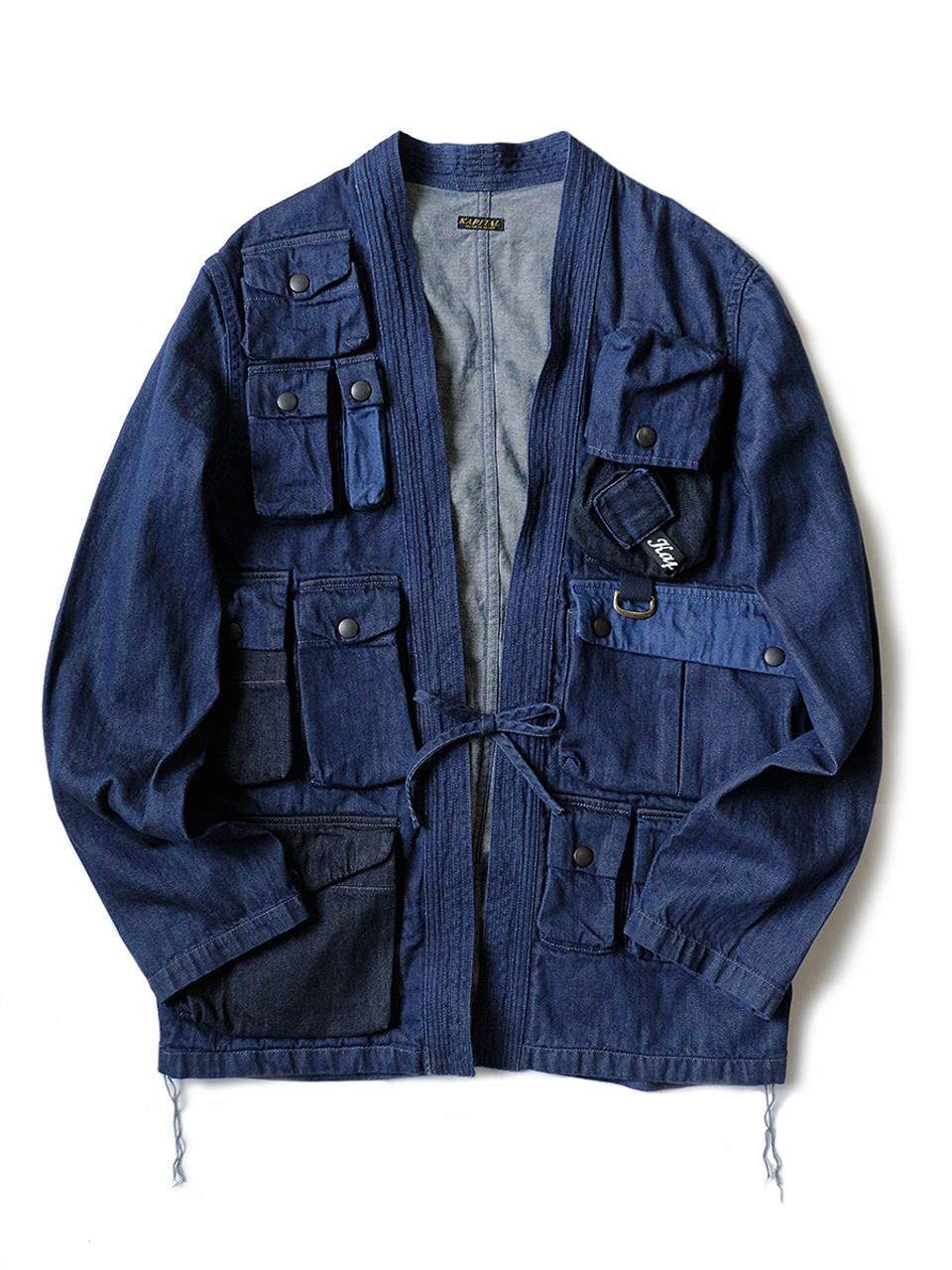 KAPITAL Shirt 8Oz Denim Fishing kimono Shirt