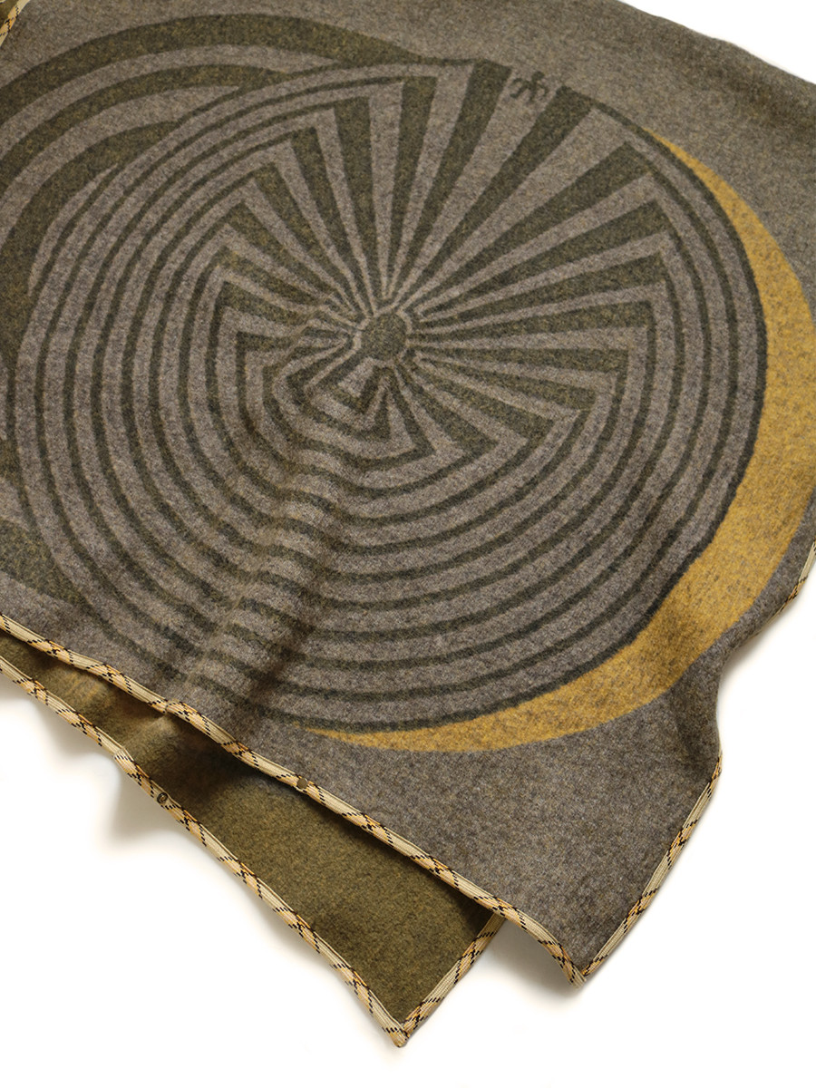KAPITAL キャピタル チロルウール ムーンMAZE柄 シャーマンポンチョ KAPITAL Jacket/Vest Tirol Wool Moon MAZE Pattern Shaman Poncho